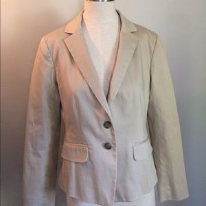 EUC khaki colored Ann Taylor jacket size 2